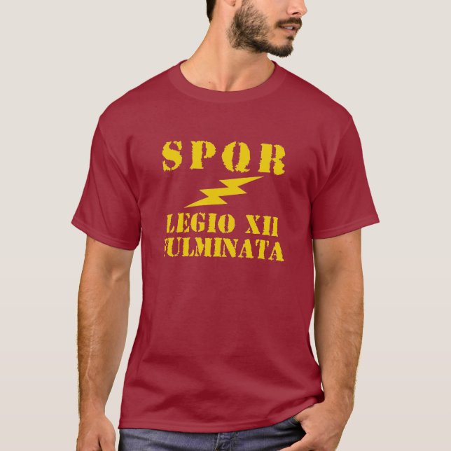 12 Julius Caesar's 12th 'Thunderbolt' Legion T-Shirt (Front)