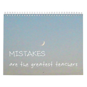 12 Mistakes 2018 Inspirational Calendar
