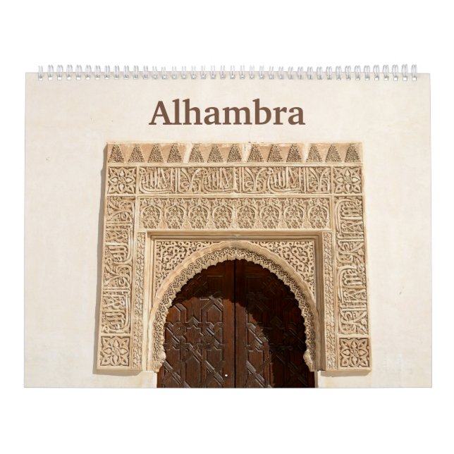 12 month Alhambra & Generalife Wall Calendar (Cover)