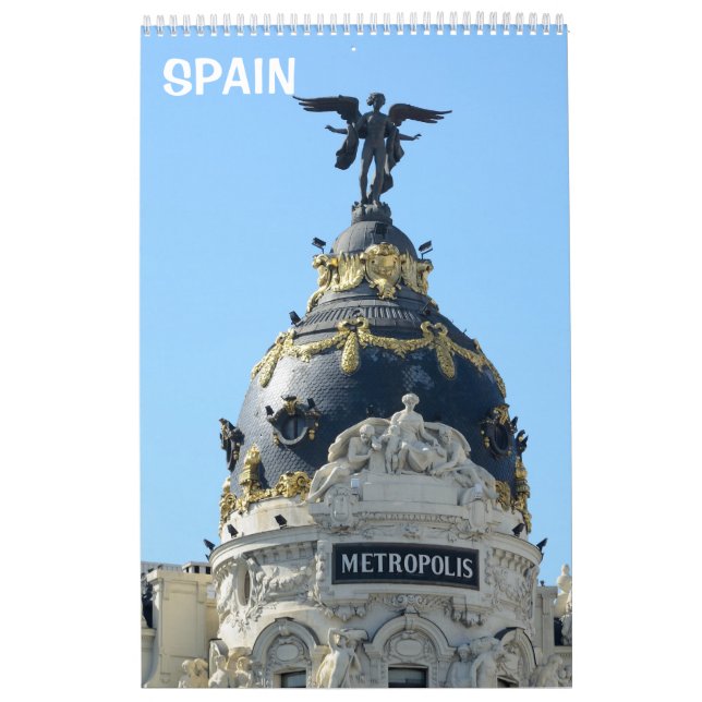 12 month Around Madrid wall calendar (Cover)