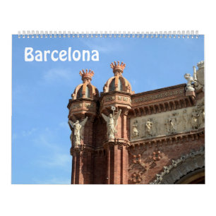 12 month Barcelona, Spain Photo Calendar