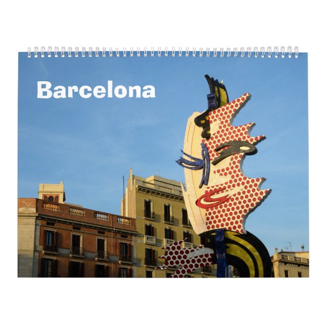 12 month Barcelona, Spain Wall Calendar (Cover)