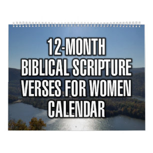12-Month Biblical Scripture Verses For Women Calendar