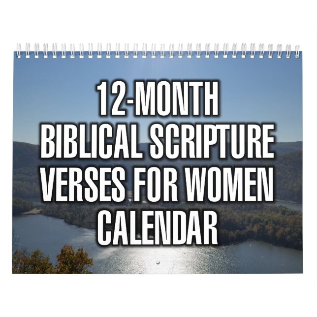 12-Month Biblical Scripture Verses For Women Calendar (Cover)