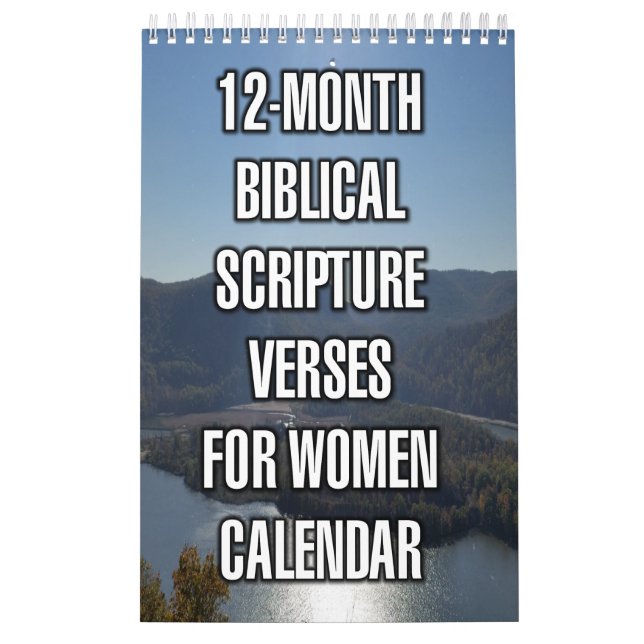 12-Month Biblical Scripture Verses For Women Calendar (Cover)