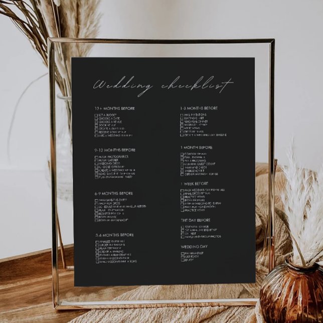 12 Month Black Wedding Checklist (12 Month Black Wedding Checklist)