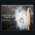 12 Month Calendar of Recipe Cards & Shopping List<br><div class="desc">12 Month Calendar of Recipe Cards & Shopping List. Personalise your recipe cards with photos of your favourite family recipes for Easter Fourth of July Christmas cookies recipes for a new bride. Great gift for mum dad or anyone who loves cooking and baking.</div>
