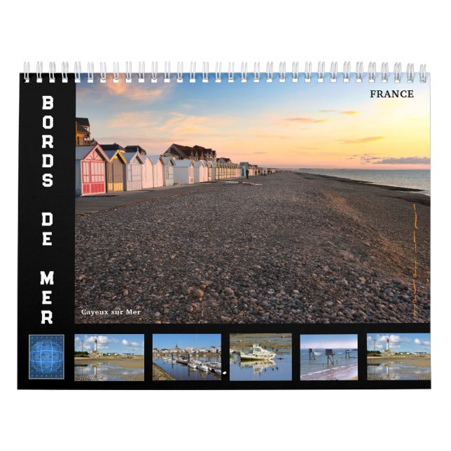 12 month calendar of seaside of France (Cover)