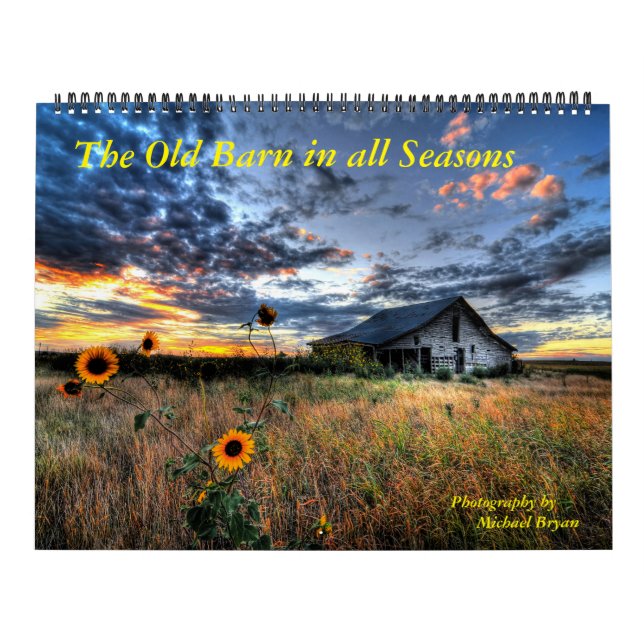 12 Month Calendar - Old Barn in all Seasons (Cover)