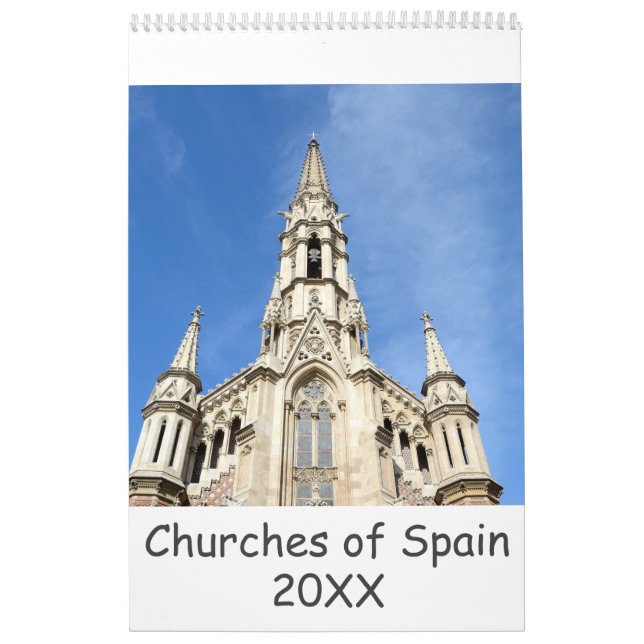 12 month churches of Spain Calendar (Cover)