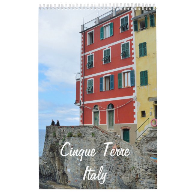 12 month Cinque Terre, Italy Photo Calendar (Cover)