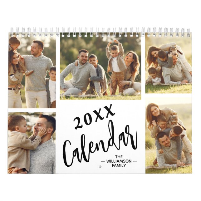 12 Month Family Custom Photo Calendar (Cover)