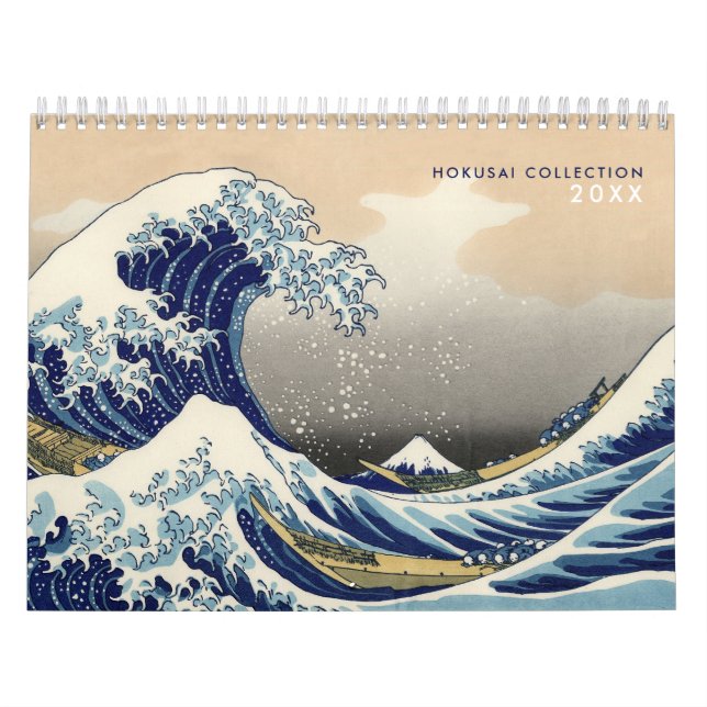 12 month Hokusai Collection Fine Art Calendar (Cover)
