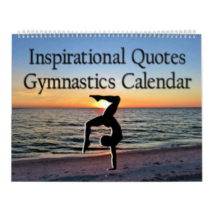 12 MONTH INSPIRATIONAL QUOTES GYMNASTICS CALENDAR