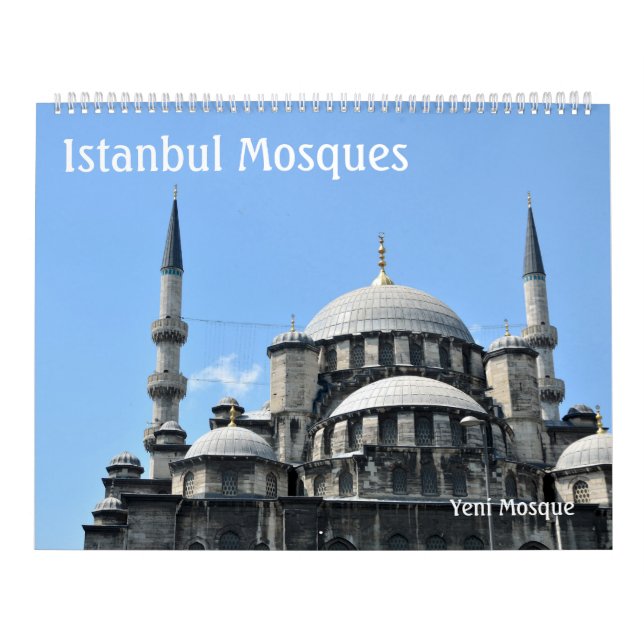 12 month Istanbul Mosques wall calendar (Cover)