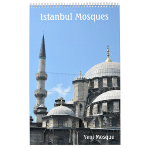 12 month Istanbul Mosques wall calendar