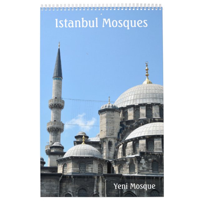 12 month Istanbul Mosques wall calendar (Cover)
