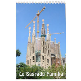12 month La Sagrada Familia Photo Calendar