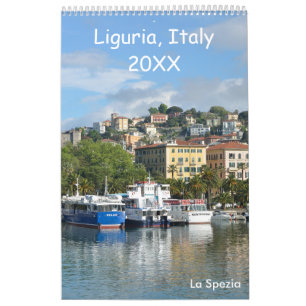 12 month Liguria, Italy Calendar