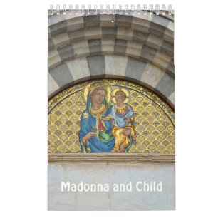 12 month Madonna and Child Calendar