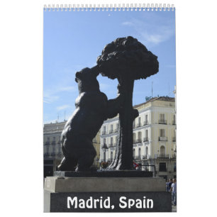 12 month Madrid, Spain Photo Calendar