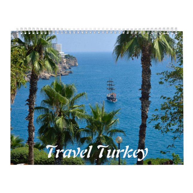 12 month Mediterranean Turkey 2017 Photo Calendar (Cover)