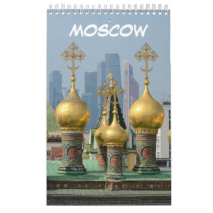 12 month Moscow, Russia Calendar