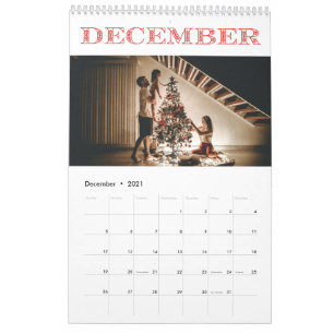 12 month photo calendar