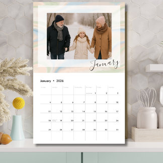 12-Month Photo Calendar – Grandparent Gift