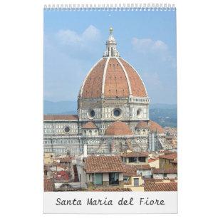 12 month Santa Maria del Fiore Photo Calendar