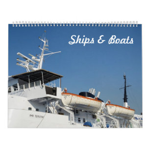 12 month Ships & Boats Photo Calendar