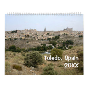 12 month Toledo, Spain wall calendar