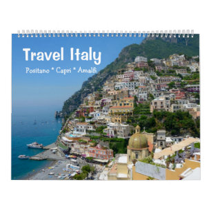 12 month Travel Italy Calendar