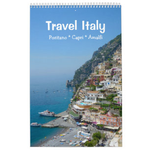 12 month Travel Italy Calendar