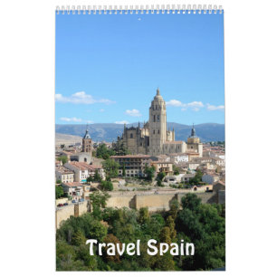 12 month Travel Spain Photo Calendar