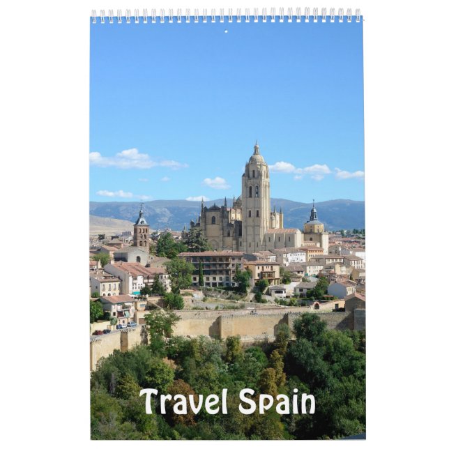 12 month Travel Spain Photo Calendar (Cover)