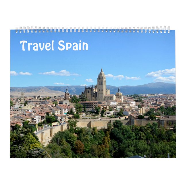 12 month Travel Spain Photo Calendar (Cover)