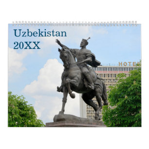 12 month Travel Uzbekistan Calendar