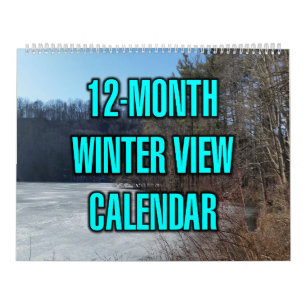 12-Month Winter View Calendar