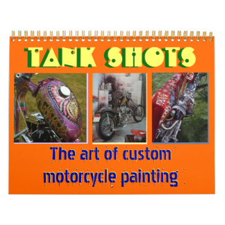 12 months 2013 custom motorcycle painting midi sz calendar