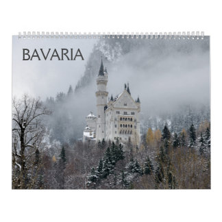 12 months Bavaria Wall Calendar
