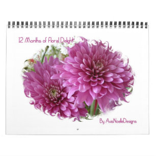 12 Months of Floral Delight-Flowers Calendar