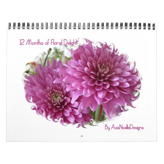 12 Months of Floral Delight-Flowers Calendar (Cover)