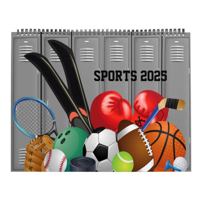 12 Months of Sports 2025 Calendar (Cover)