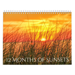 12 Months of Sunsets Calendar