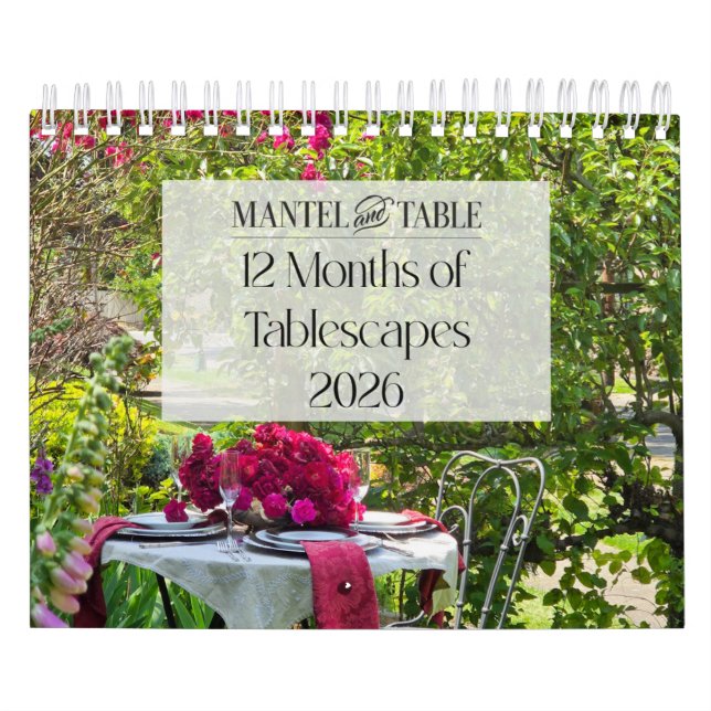 12 Months of Tablescapes 2026 Calendar (Cover)