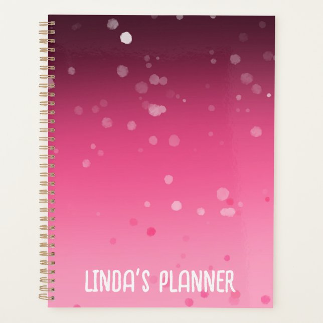 12 Months to shine Custom Name Planner  (Front)