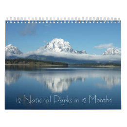 12 National Parks in 12 Months, 7th Edition Calendar