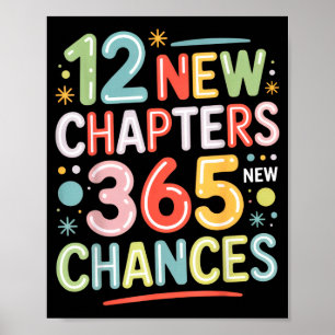 12 New Chapters 365 Chances Insrational Quote For Poster