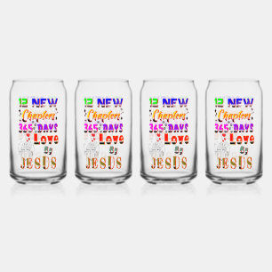 12 New Chapters 365 Days Love By Jesus Can Glass